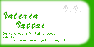 valeria vattai business card