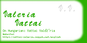 valeria vattai business card